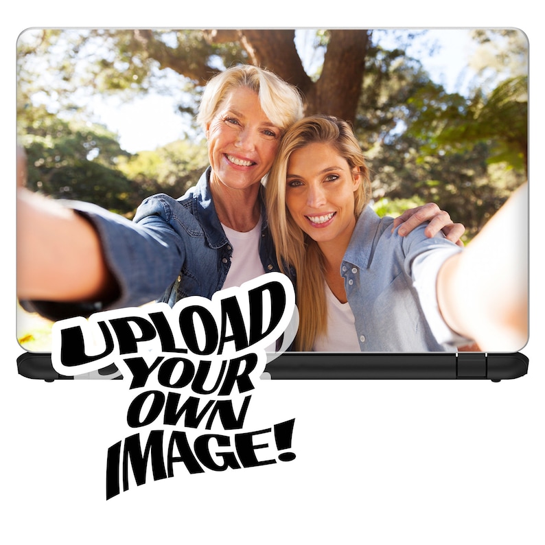 Custom Laptop Skin Upload Your Own Image - Decal Vinyl Wrap for 12" 13" 13.3" 14" 15" 15.4" 15.6 inch Laptops for Acer, HP, Lenovo, Asus image 2
