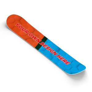 Custom Snowboard Wrap Sticker Skin Cover Your Design Upload - Includes Breakaway Knife - Universal Fit up to 65 inches and 14 inches Wide