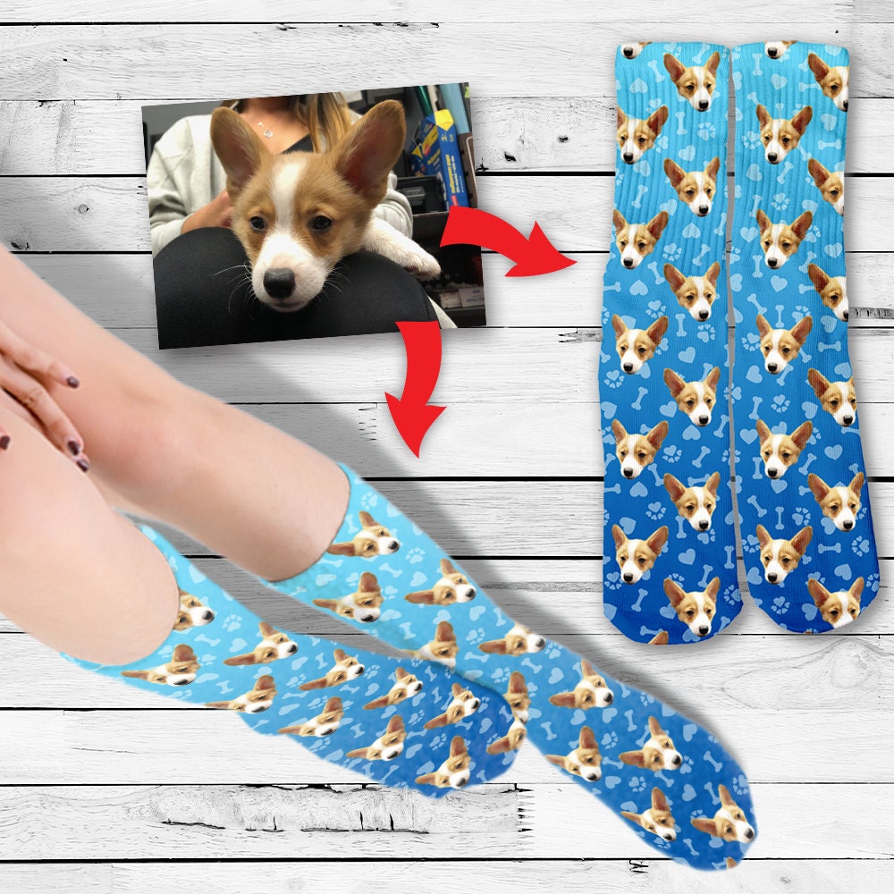 Pet Socks Custom Socks Photo Socks Customized Socks Etsy
