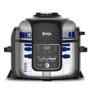 Ninja Foodi 6.5 Quart QT Wrap Sticker Skin Cover Accessories | Wraps fit Ninja Foodi 6.5 Quart QT Mdl: OP302 107 | Droid Star