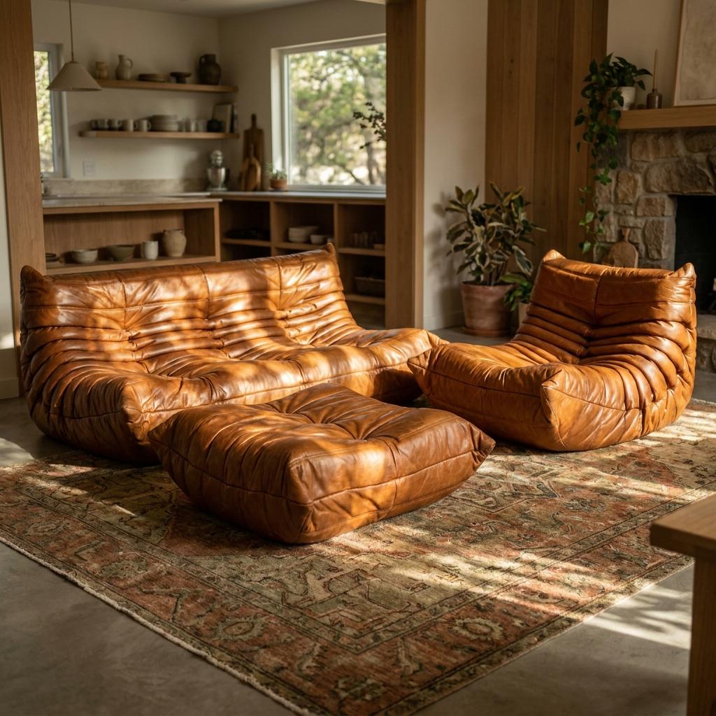 Leather sofa vintage - Etsy 日本