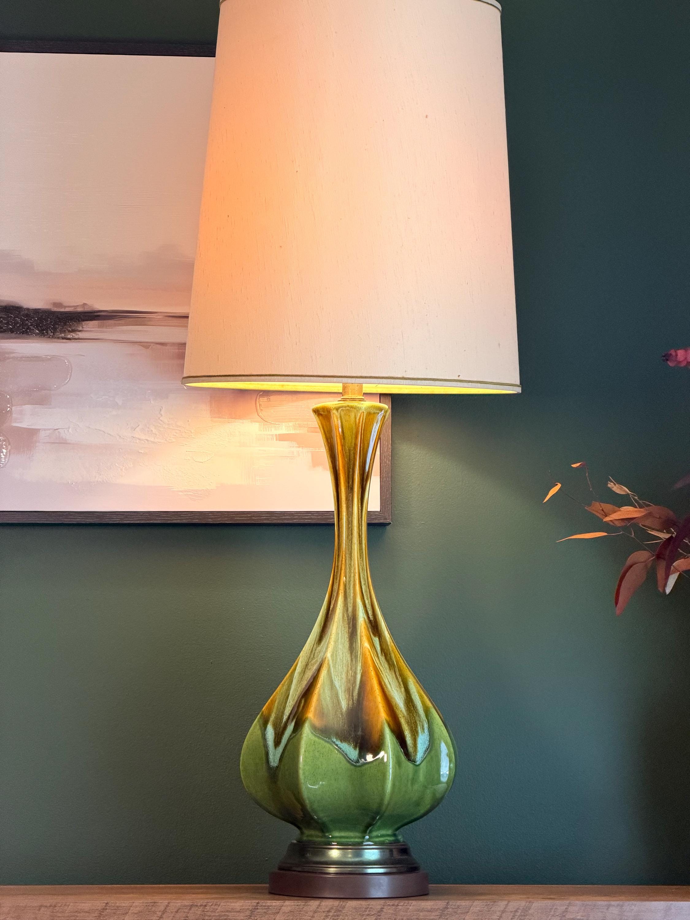 1960's Ceramic Lamp - Etsy