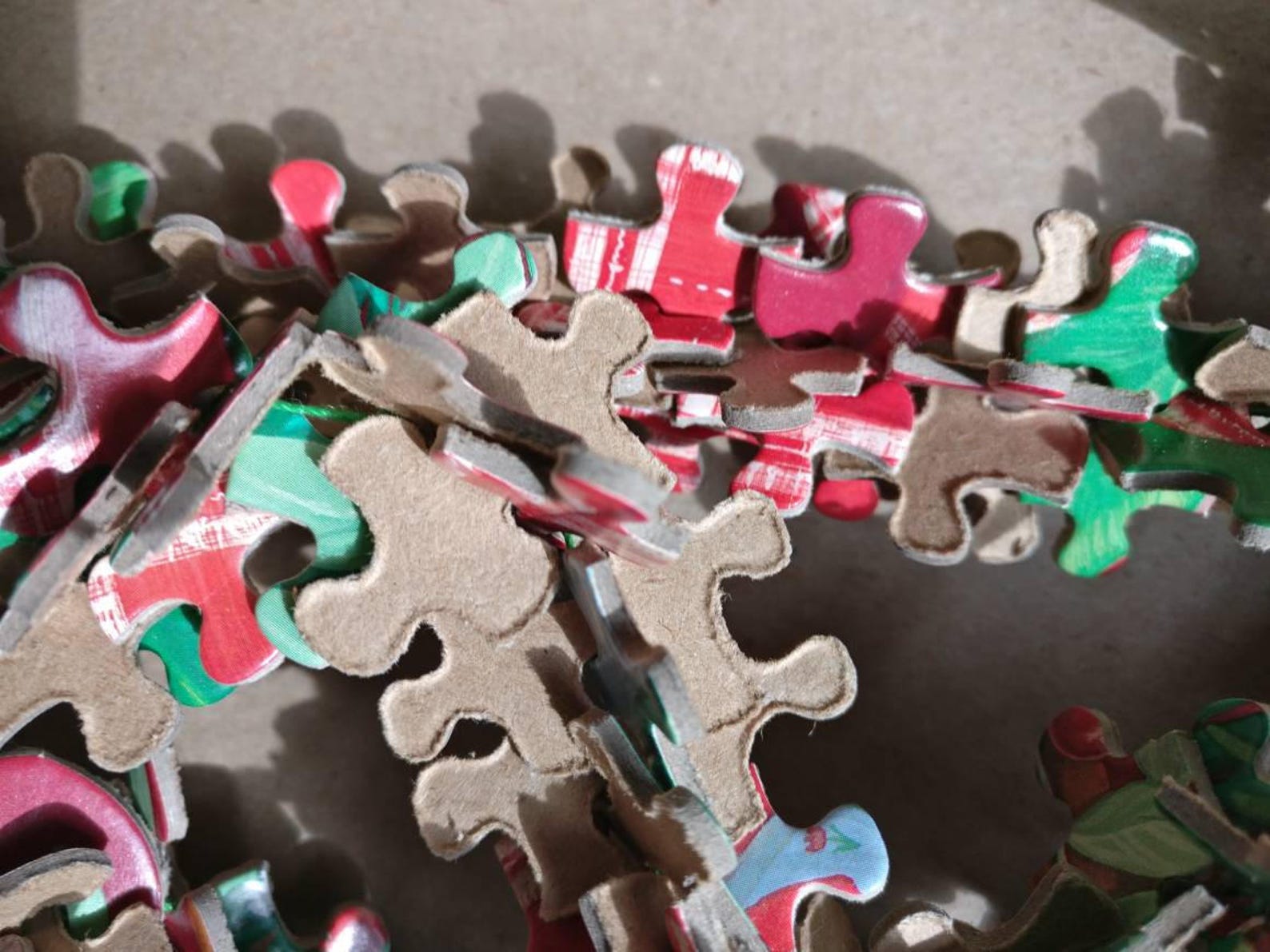 Christmas Puzzle Piece Garland for Your Tree or Mantel 11.5 Etsy