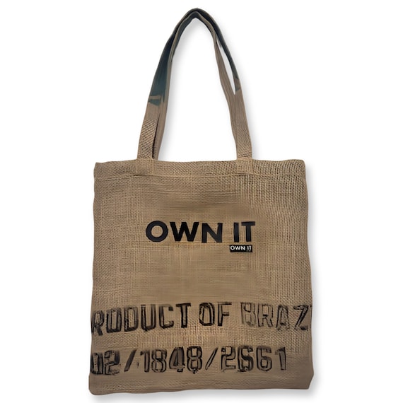 Bolsos Reciclados Bolsos Hechos Con Sacos De Cafe Tote De Arpillera Ecológico Hecho A Mano Con Bolsillo Saco De Café  Reciclado Bolso Rústico Chic