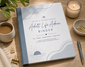 Neurodivergent Adult Life Planner, Sensory Profile, Low Spoon Routine (PDF)