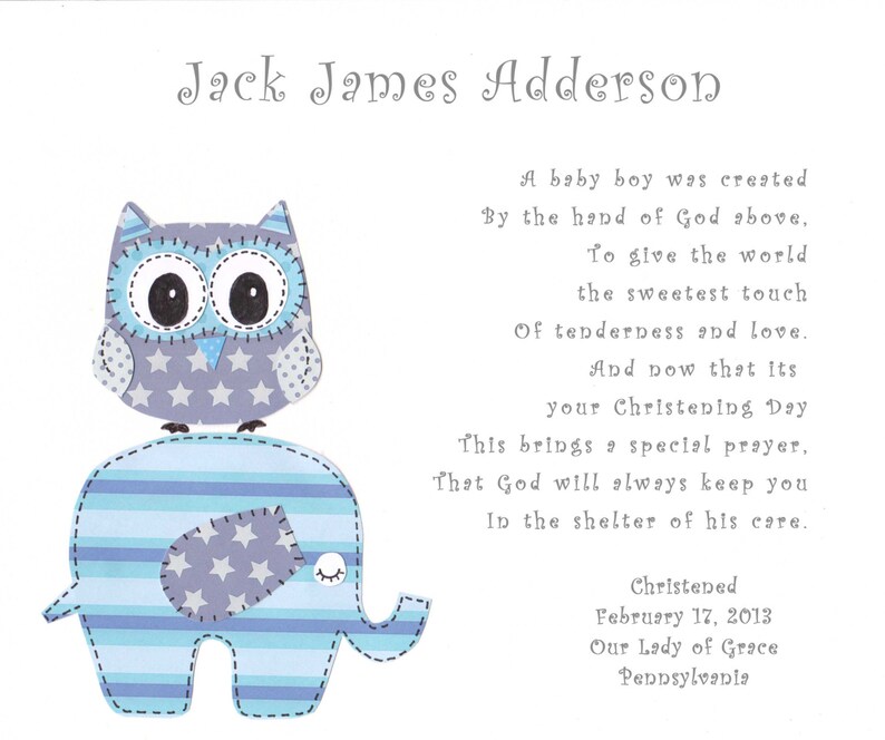 Baby Boy Baptism Gift Christening Gifts for Boys Etsy