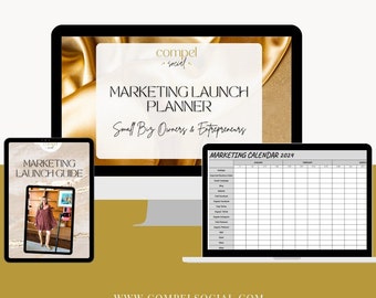 Plantilla de planificador de lanzamientos de marketing