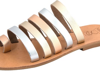 Greek Leather Sandals "alessandra" code #123