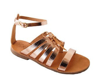 Greek Leather Sandals "estefania" code #173