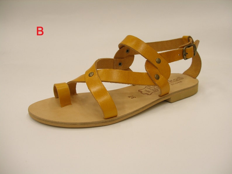 Greek Leather Sandals agnes code 137 image 3