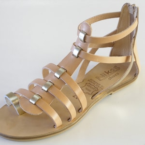 Greek Leather Women's Glagiator Sandals code #156