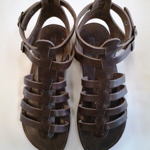 Greek Leather Sandals iphigenia code 95 image 2