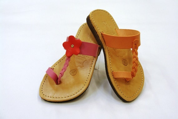Trendy Children Leather Sandals - Etsy Israel
