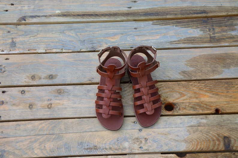Greek Leather Sandals iphigenia code 95 image 1