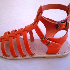 Greek Leather Sandals iphigenia code 95 image 3