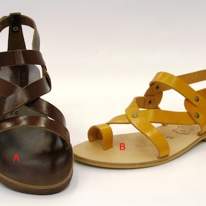 Greek Leather Sandals agnes code 137 image 2