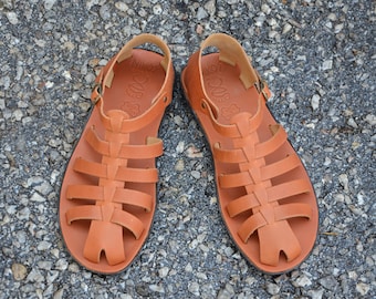 Men Leather Sandals "orpheus" code#26