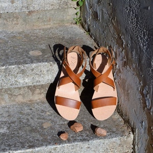 Greek Leather Sandals "genesis" code #143