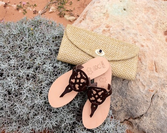 Greek Leather Sandals "kaisa" code #182