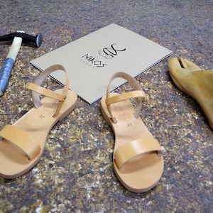 Greek Leather Sandals iris code 204 image 1