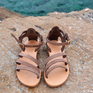 Greek Leather Sandals anthousa code 169-b image 2