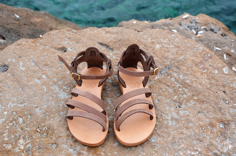 Greek Leather Sandals anthousa code 169-b image 2