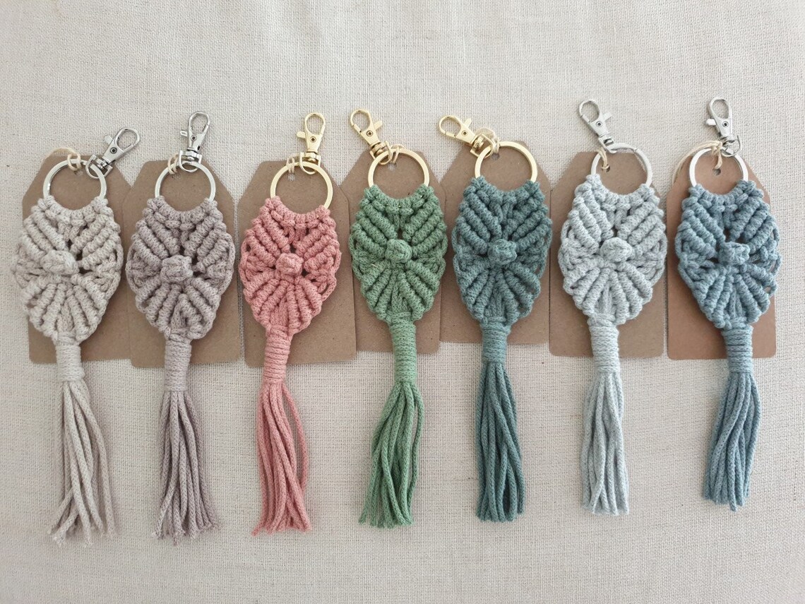 Macrame Keychains Etsy