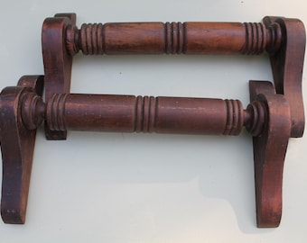 Victorian Walnut Handles/Bars -Set of 2 Free Shipping