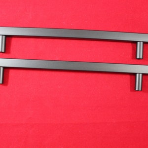 10" Overall Length Black Kitchen Cabinet Door Handles Square Drawer Pulls - File Cabinet Knobs 7-1/2"(192mm) Hole Centers  20 pack