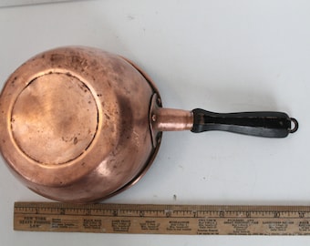 Vintage Shabby Chic Copper Sauepan