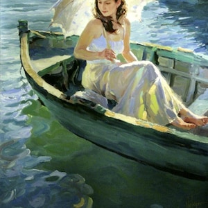 Figure oil painting on canvas modern girl  art for home decor hand painted with High Quality RA164A