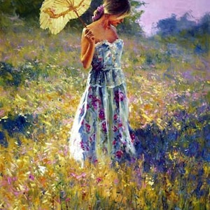 Figure oil painting on canvas modern girl  art for home decor hand painted with High Quality RA105