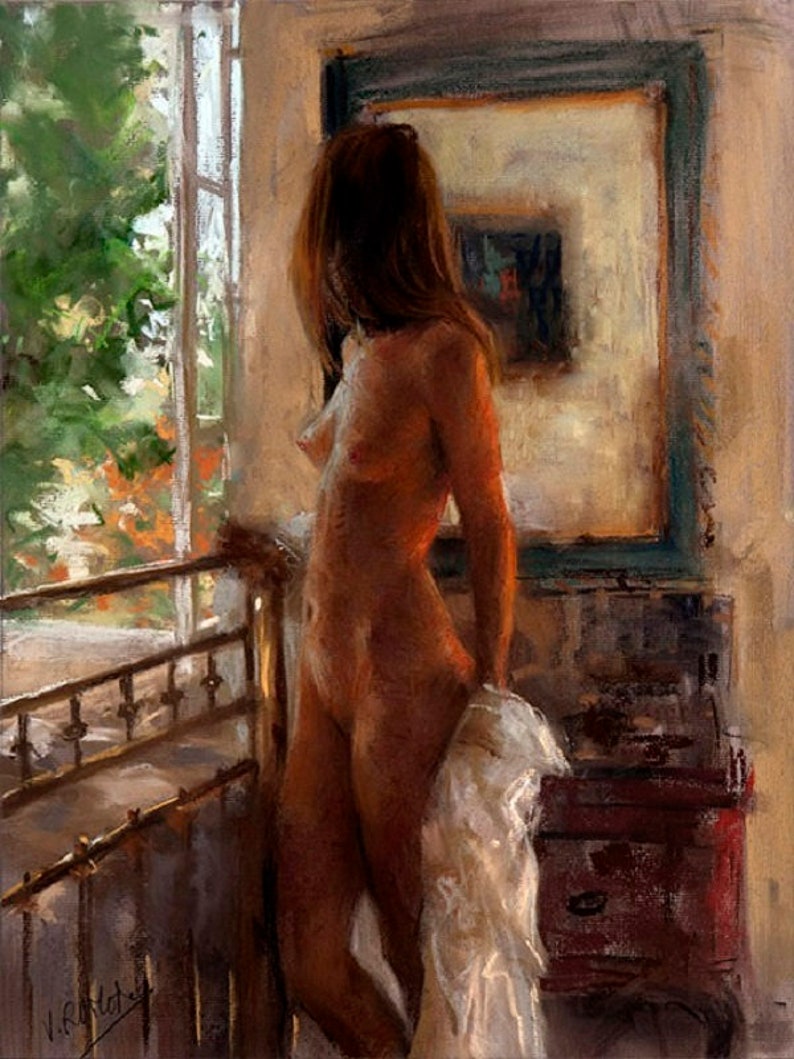 African Beauty Painting By Vladimir Nezdiimynoha