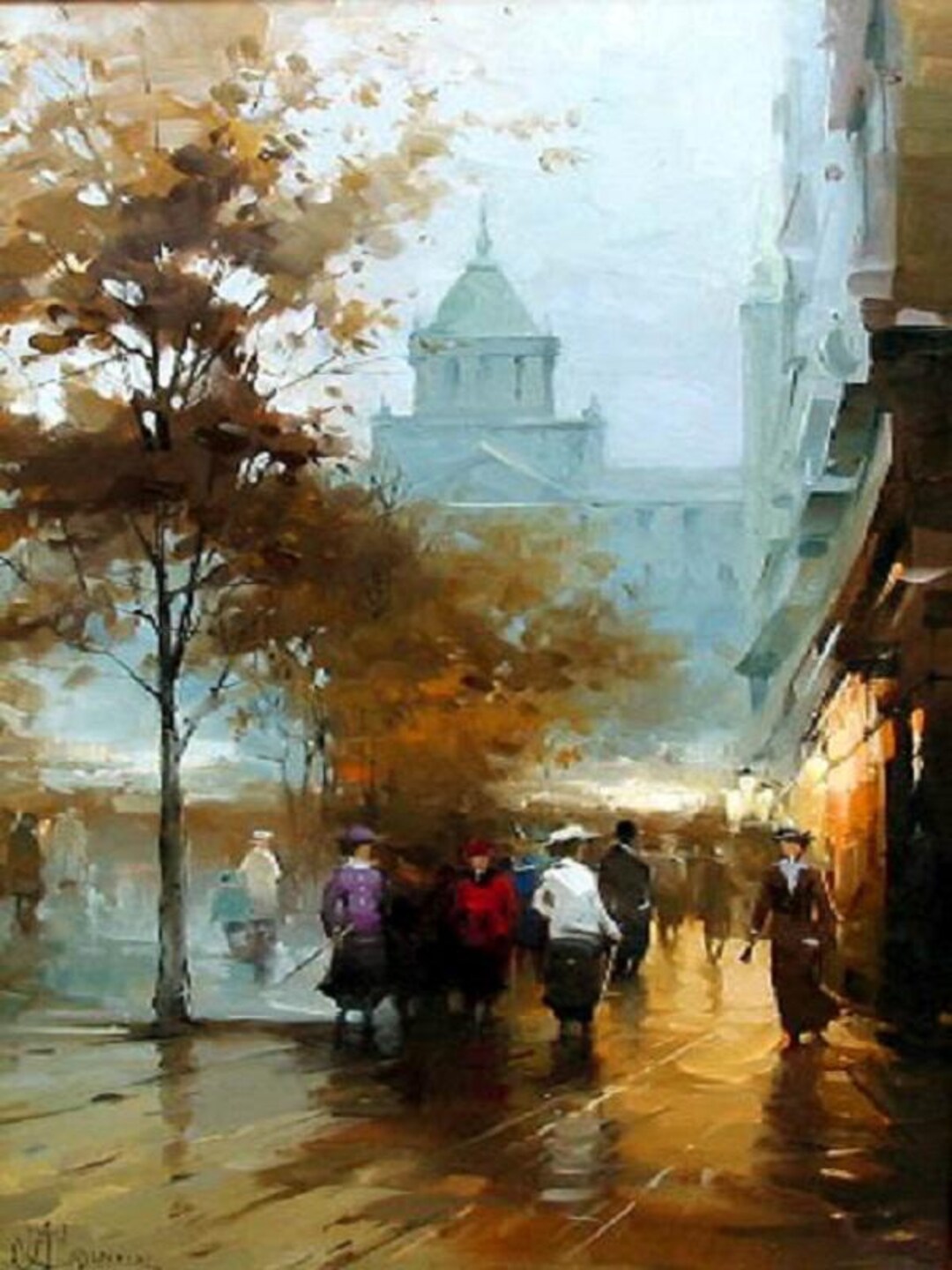 Landscape Oil Painting on Canvas Scenic Wall Art for Home Decor Hand ...