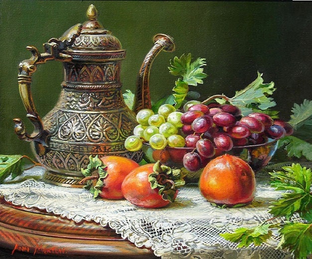 High Quality Silllife Oil Painting on Canvas Hand Painted Realistic Art