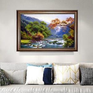 Landscape Oil Painting On Canvas Scenic Wall Art For Home Decor Hand Painted Artwork FB005