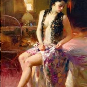 Figure oil painting on canvas modern girl  art for home decor hand painted with High Quality  RA109V