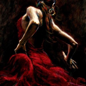 High Quality oil painting Hand painted dancer G art On Canvas  RA185