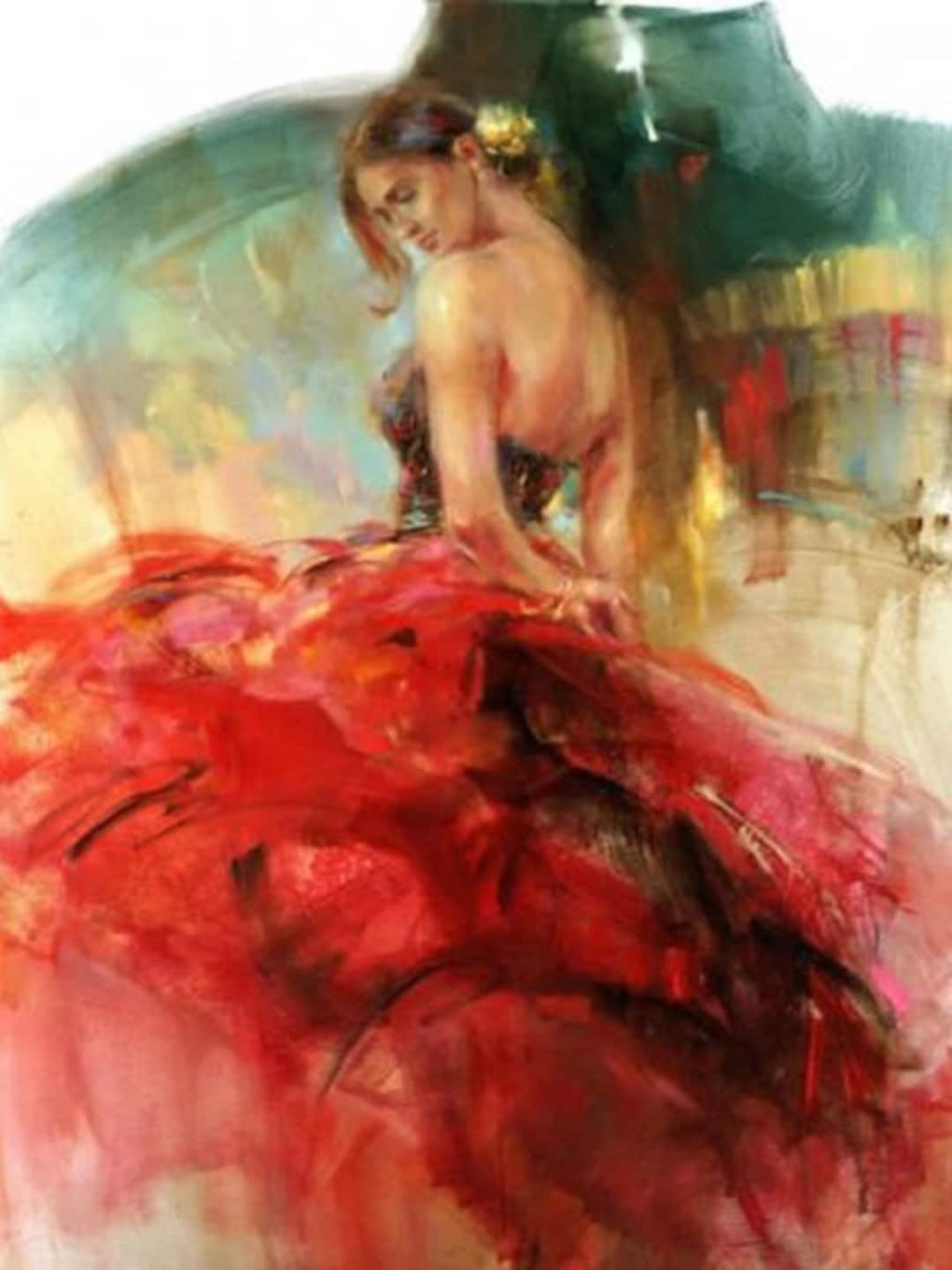 High Quality Oil Painting Hand Painted Modern Girl Art on Canvas RA140B