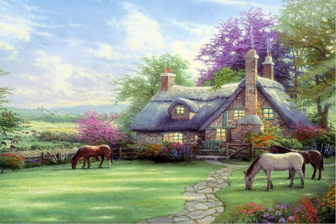 High Quality Oil Painting on Canvas Hand Painted Landscape Art FA114P ...
