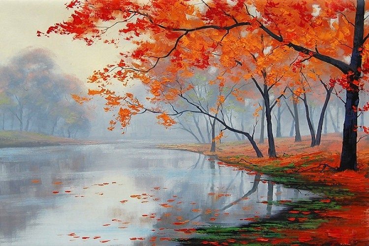 High Quality Oil Painting on Canvas Hand Painted Landscape Art FA102A