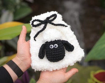 La oveja Shaun bolso de crochet y punto PDF Patrón _ en inglés