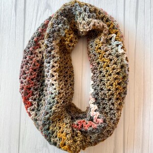 Crocheted Cozy Cowl, Circular Scarf, Handmade Neck Warmer, Vegan Friendly