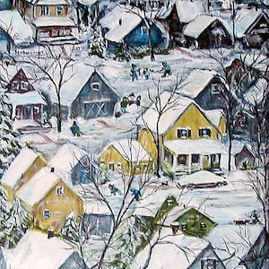Fine Art 8 X 10 Print of my Original Acrylic Painting &quot;Winter Wonderland&quot;