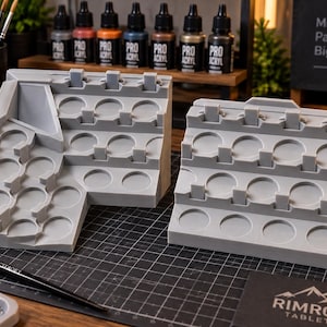 Citadel & Pro Acryl Modular Paint Rack STL | 3D Printable Paint Organizer | Modular Storage System