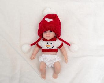 Adorable Full Silicone Mini Baby Doll approximately 6 inches