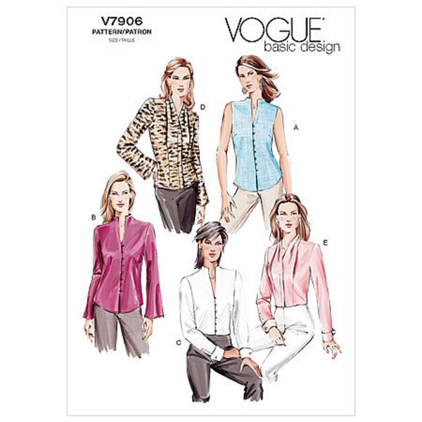 VOGUE Sewing Patterns Blouses Plus Size Vogue V7906