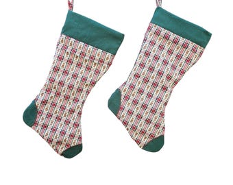 Christmas Bear tree skirt with 2 matching stockings