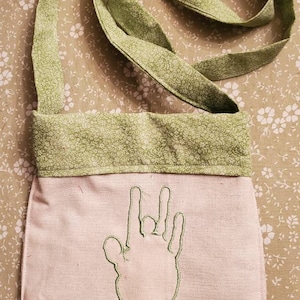 Jerry Hand Embroidered Over The Shoulder Purse