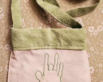 Jerry Hand Embroidered Crossbody Purse